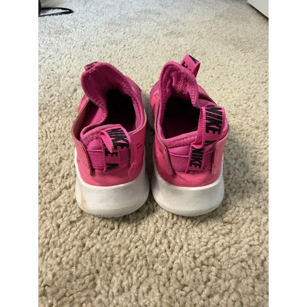 Nike Flex Runner Pink Slip-On Sneakers girls size 13.5